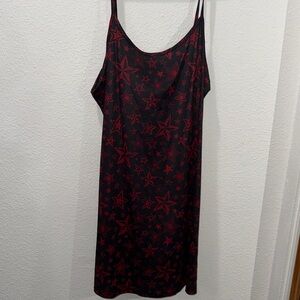 XL Social Collision Red Star Dress